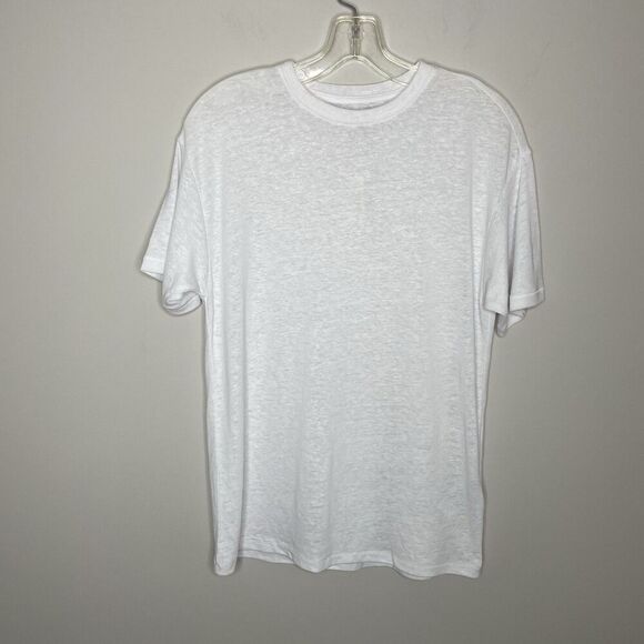 MADEWELL Tee Women XXS Linen Blend Oversized T-Shirt NEW White NR357 - Picture 3 of 14